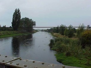 Clive River upstream of Whakatu Rail Bridge