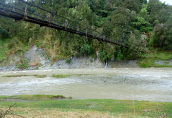 Mangapoike River at suspension bridge
