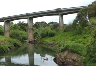 Mangakahia at Titoki Bridge