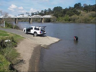 Waikato River at Tuakau Br
