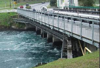 Waikato River at Taupo Control Gates