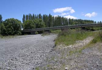 Ashburton River at Digbys Bridge - Dry