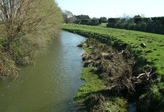 Cam River Bramleys Road Bridge upstream