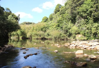 Mangaehu River at Raupuha Road Bridge