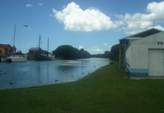 Kaiapoi River at boat ramp site