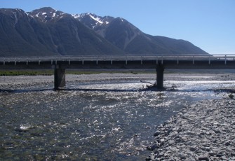 Waimakariri River at Bealey downstream