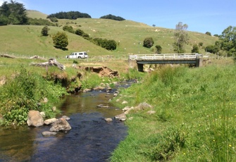 Pigeon Bay Stream Innes Rd upstream