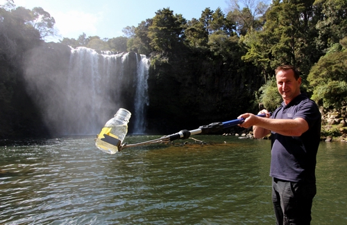 Bathing water sampling at Rainbow Falls Kerikeri