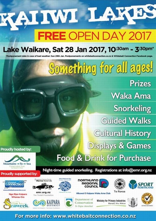 Kai Iwi Lakes Open Day Poster 2017