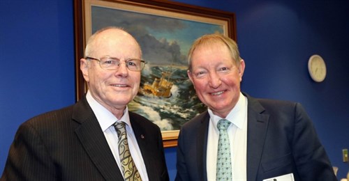 Northland Regional Council Chairman Bill Shepherd, left, with Environment Minister Nick Smith