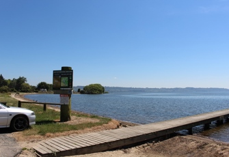 Lake Rotorua at Ngongotaha - Lake Side