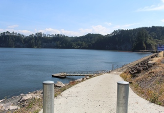 Rangitaiki at Matahina Dam - Path to Jetty
