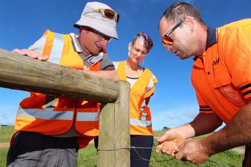 Fencing demonstration - WaiRestoration hui.