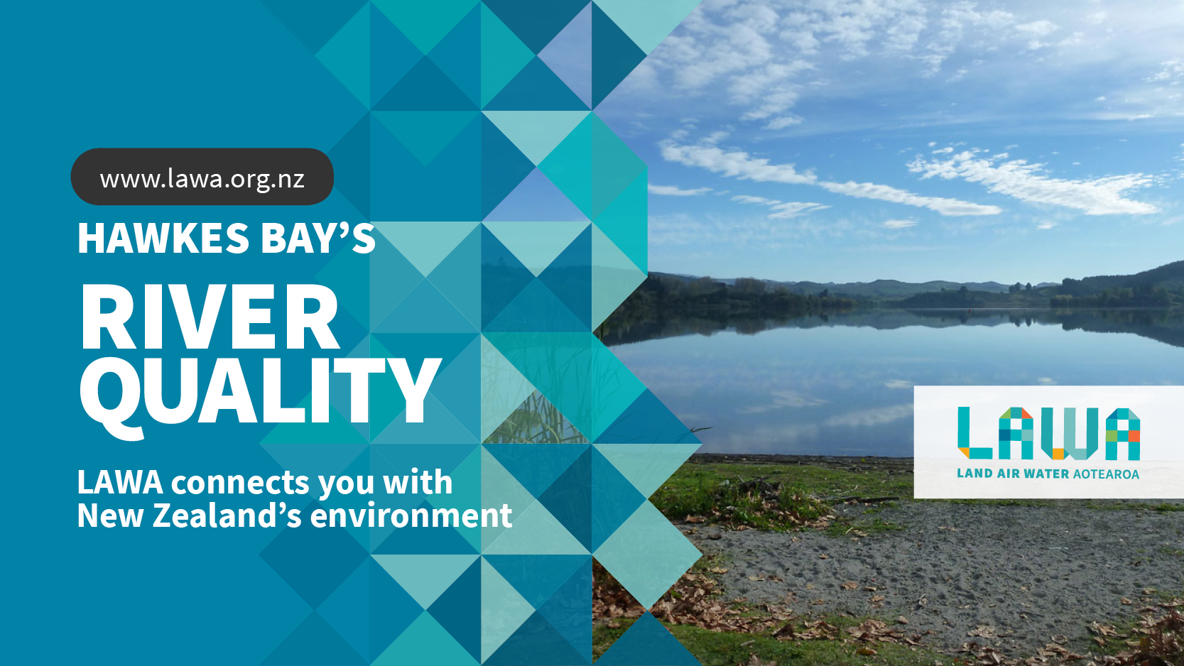 Land, Air, Water Aotearoa (LAWA) Tukituki at Red Bridge (Tukituki Valley)