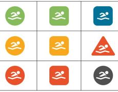 Swim icons table