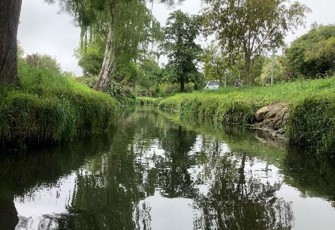 Heathcote/Ōpāwaho River at Waimea Terrace upstream