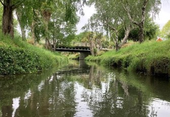 Heathcote/Ōpāwaho River at Waimea Terrace downstream