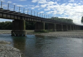 Ashburton River SH1 upstream