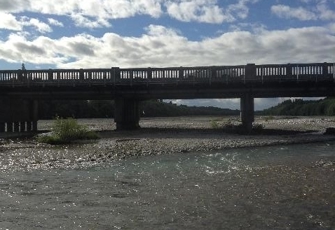 Ashburton River SH1 Downstream