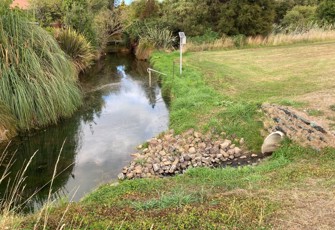 Haytons Stream At Wigram Retention Basin